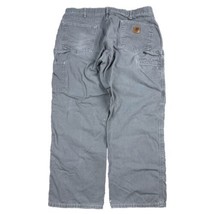 Carhartt B159 Loose Original Fit Canvas Carpenter Paint Pants 38x30 Gray - £15.23 GBP