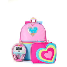 Schoolyard Vibes Backpack Set with Headphones and Kids Lunch Box 3 Piece... - $36.62