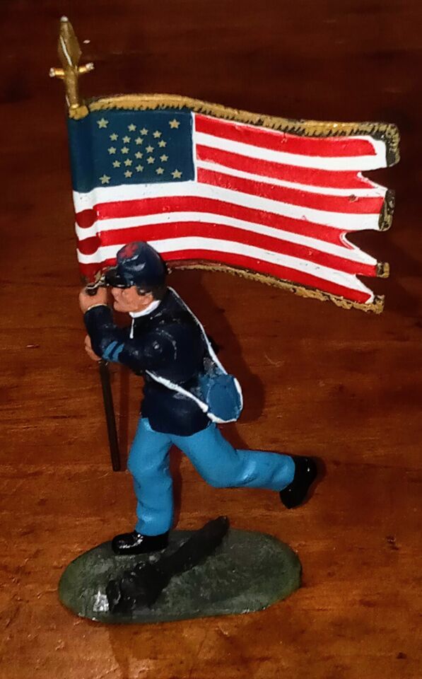 Primary image for del prado toy soldiers 20thmaine Vol Inf Color Sergeant wth Standard