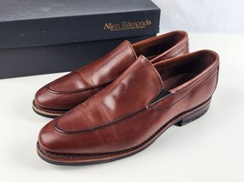 Allen Edmonds Hillsborough Chili Brown Leather Slip On Shoes Loafers 8.5 D w/box - £48.22 GBP