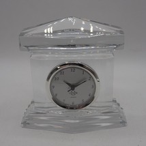 Bureau Horloge Lenox Verre Exécutif Solide Lourd Bureau Décor - $89.14