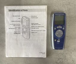 Olympus Recorder Digital Voice Blue VN-1000 Handheld 32MB 16.5 Hours Pocket - $7.39