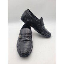 Florsheim Comfortech Riva Loafer Men&#39;s Size 9 3E #23180 Black Leather Vi... - $32.99