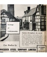 1954 Pressed Steel Co Earls Court Advertisement Motor Show Automobilia D... - $35.02 CAD