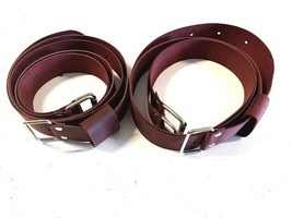 Genuine Leather Luggage Rack Straps Trunk rack straps for Old Beetle Burgundy - $84.55