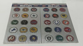 Lot 2 Packaged SportCaps NFL Teams Sheet POG Hawaii Milk Cap 1993 - £42.64 GBP