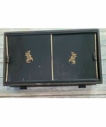Vintage ~ Swank ~ Black w/Gold ~ Men&#39;s Jewelry Box w/Tie Tacks ~ Cuff-Li... - $1,139.32 MXN