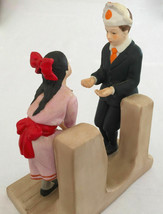 NORMAN ROCKWELL DANBURY MINT FIGURINE 1980 &quot;FIRST DANCE&quot; BOY &amp; GIRL 6x5x... - £38.94 GBP