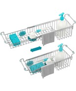 Over The Kitchen Sink Caddy Sponge Holder Organizer Drying Rack, Stainle... - $38.98