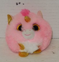 Ty Puff Puffies Fantasia 2&quot; Beanie baby Boos plush toy Pink Blue white - $9.85