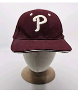 Vintage Philadelphia Phillies Strapback Hat Cap MLB Baseball Red Burgundy - $307.21 MXN