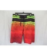 Hang Ten swim board shorts unlined Size 30 red multi - $12.69