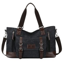 Fashion Canvas Crossbody Bags Tote Quality Handbag Man Shoulder Bags Travel Top- - £46.88 GBP