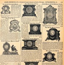 1969 Fine Mantel Clocks 1901 Repro Advertisement Sears Furniture DWU16J - €21,49 EUR