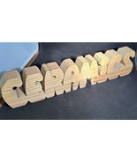 Hand Made Wooden Sign That Says CERAMICS 16&quot; X 3/1/2 Tall.  1 1/2&quot; Thick. - $21.78