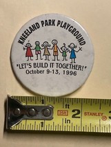 Vintage 1996 Kneeland Park Playground Build It Collectible Pinback Pin 2... - £5.79 GBP