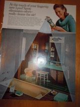 Vintage Lysol Spray Print Magazine Advertisement 1965 - $5.99