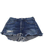 Agolde Womens 25 Jaden Cut-Off Shorts Blue Distressed Frayed Dark Wash M... - £27.88 GBP