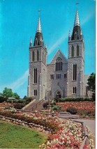 Ontario Postcard Midland Martyrs Shrine Flowers - £2.32 GBP