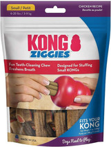 KONG Ziggies Chicken Recipe Small Dog Treats for Dental Health, 6-20 lbs - £9.44 GBP+