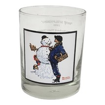 Norman Rockwell  1979 Arby&#39;s Pepsi Collector Series Glass Snow Sculpturing 1952 - $9.49