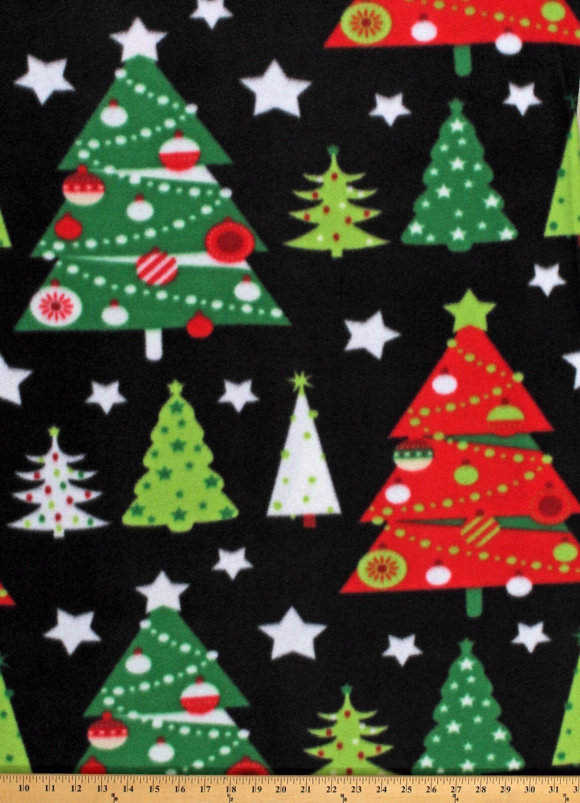 Fleece Christmas Eve Trees Stars Winter Holidays Black Fabric Print BTY ... - $10.97 Fleece Christmas Eve Trees Stars Winter Holidays Black Fabric Print BTY ... - $10.97