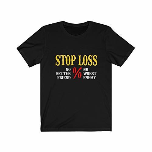 Express Your Love Gifts Gift for Trader, Stop Loss Trader Tshirt Black