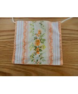 Lovely vintage peach floral Michelle Nicole Wesley cloth small purse - $16.60 CAD