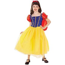 Rubie&#39;s Girl&#39;s Sparkly Cottage Princess Costume w/Red Ribbon, Size Small (4-6) - £20.85 GBP