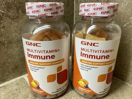 2PACK GNC Multivitamin Immune Support Gummies, 60 Gummies EXP 06/2023 - £11.81 GBP