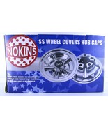 Golf Cart 8&quot; Chrome SS Wheel Covers Hub Caps Set of 4, Nokins NIB, Unused - £28.42 GBP
