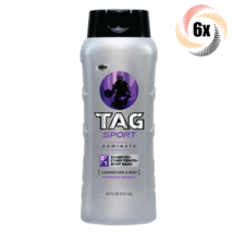 6x Bottles TAG Sport Dominate 3in1 Shampoo Conditioner & Body Wash | 18oz | - $29.44