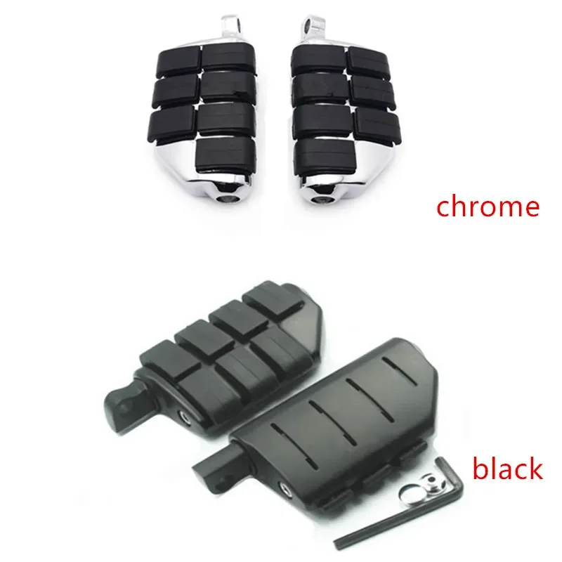 Pair Motorcycle Dually Foot Rest Pegs Pedal Mount For Harley Dyna Electr... - $39.44