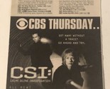 2001 CSI Print Ad Advertisement William Peterson Marg Helgenberger TPA19 - $5.93