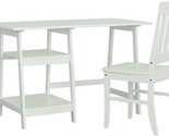 Progressive Furniture Tulane Wood White Study Desk with Chair - $468.99