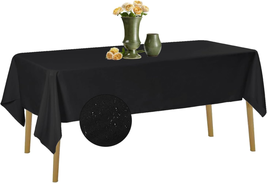 Waterproof Rectangle Tablecloth 2 Pack, 60 X 102 Inch Polyester Tablecloths, Wri - £23.40 GBP