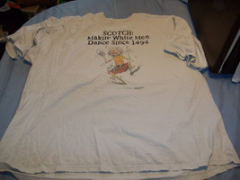 Scotch Makin&#39; White Men Dance Since 1494 T-Shirt Size XL - £10.07 GBP