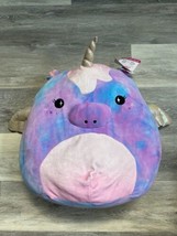 Justice Exclusive NWT 16&quot; Large Starry The Pony Unicorn Cotton Candy Sce... - $39.55