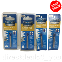 CENTURY Drill Bit Glass &amp; Tile Cutting Glass Mirror 3 flat 5/16 in Pack of 4 - £36.45 GBP