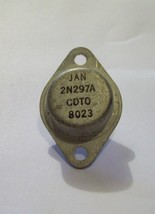 Espec. Military Jan 2N297A 5A 50V Pnp Ge Power Transistor - $11.59