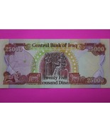 2003 25,000 Dinar Iraq Central Bank Crisp Uncirculated You Get Note in P... - $950.15 MXN