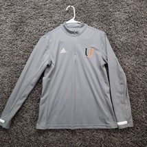 Adidas Univeristy of Jamestown Athletic Shirt Adult Small Climacool Gray 1/4 Zip - £6.87 GBP