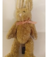 Boyd&#39;s Bears E. Clara R. Hare 5227-08 Tan Bunny with Pink Ribbon Approx ... - £23.56 GBP