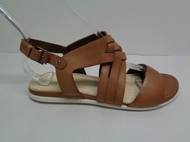 Ecco Size 6 to 6.5 Eur 37 TOUCH BRAIDED Tan Leather Sandals New Womens Shoes - £92.67 GBP