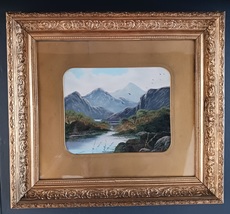 19th Century Oil &quot;The Crags of Cader Idris&quot; Attributed to Charles Leslie... - £322.33 GBP