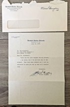 Vintage 1978 Response Letter Signed Muriel Humphrey w Free Frank Envelop... - £7.87 GBP