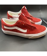 Vans sk8 low red suede white Mens 7.5, Women’s 9 - £43.26 GBP