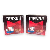 Maxell MF 2DD 3.5&quot; 10pk Floppy Disks Double Density IBM &amp; Compatibles NEW SEALED - £26.97 GBP