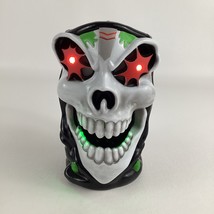 Monster Jam Grave Digger Souvenir Cup Flashing Light Up Mug Skull Skeleton - $24.70