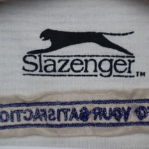 Slazenger Shirt Mens XL Ivory Swaine Asphalt Short Sleeve Spread Collar Cotton - £17.88 GBP
